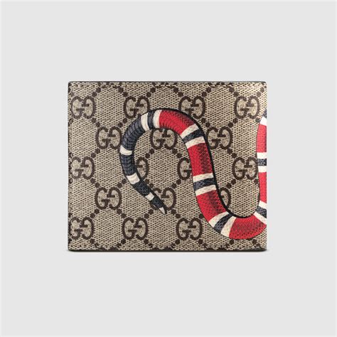 gucci wallet red snake|Gucci snake wallet men's.